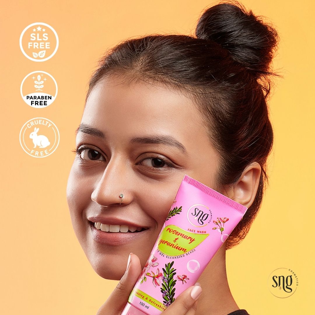 Honey & Saffron Facewash + Rosemary & Geranium Facewash + Aloevera & Vitamin E Body Lotion (100ml + 100ml + 300ml)