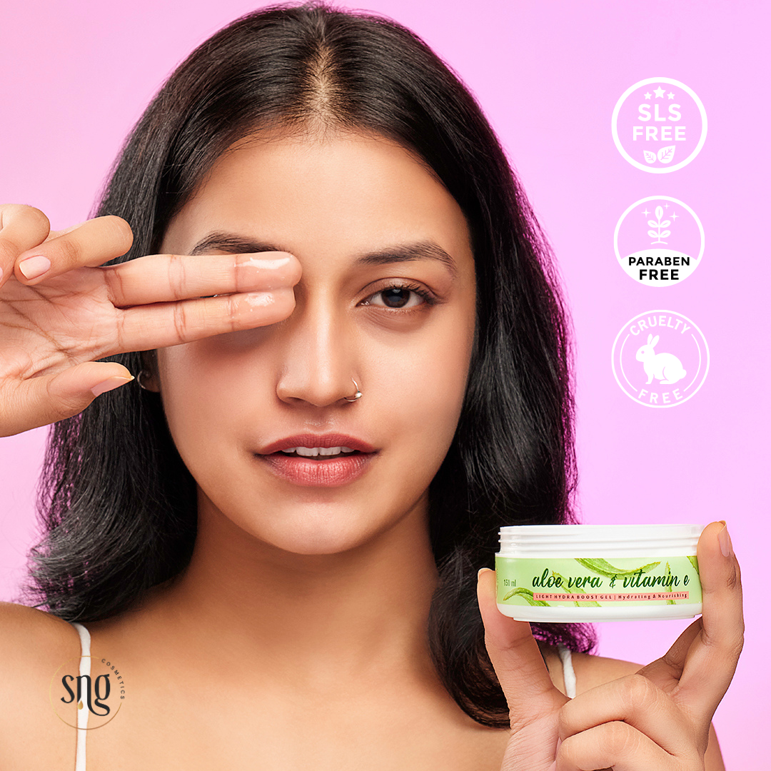 Rosemary & Geranium Facewash + Aloevera and Vitamin E Light Hydra Boost Face Moisturiser (100ml + 150ml)