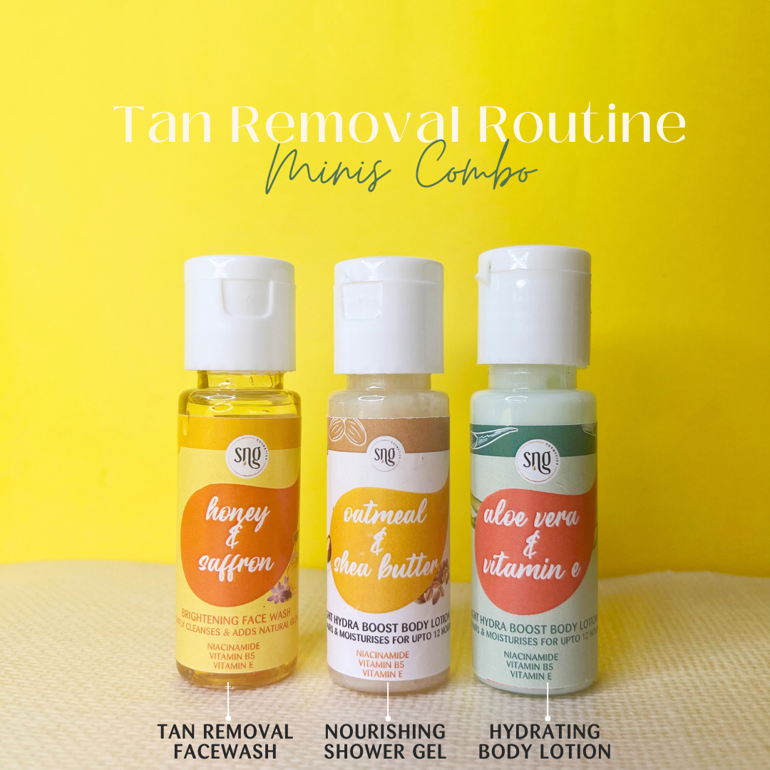 Tan Removal Shower Routine Minis (30ml + 30ml + 30ml)