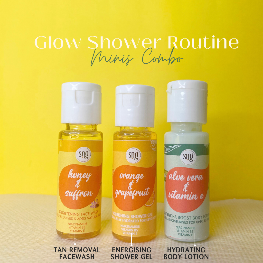 Glow Shower Routine Minis (30ml + 30ml + 30ml)