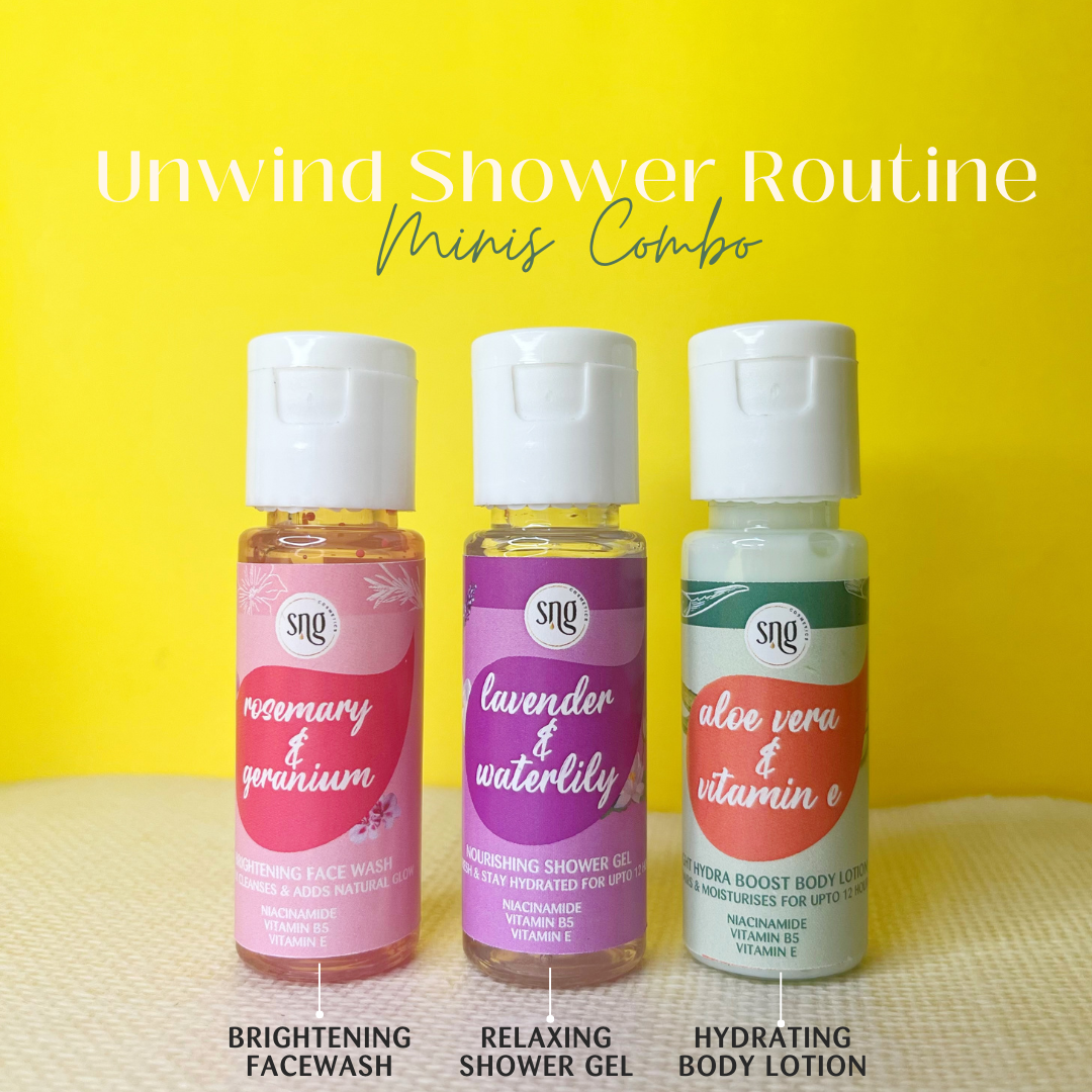 Unwind Shower Routine Minis (30ml + 30ml + 30ml)
