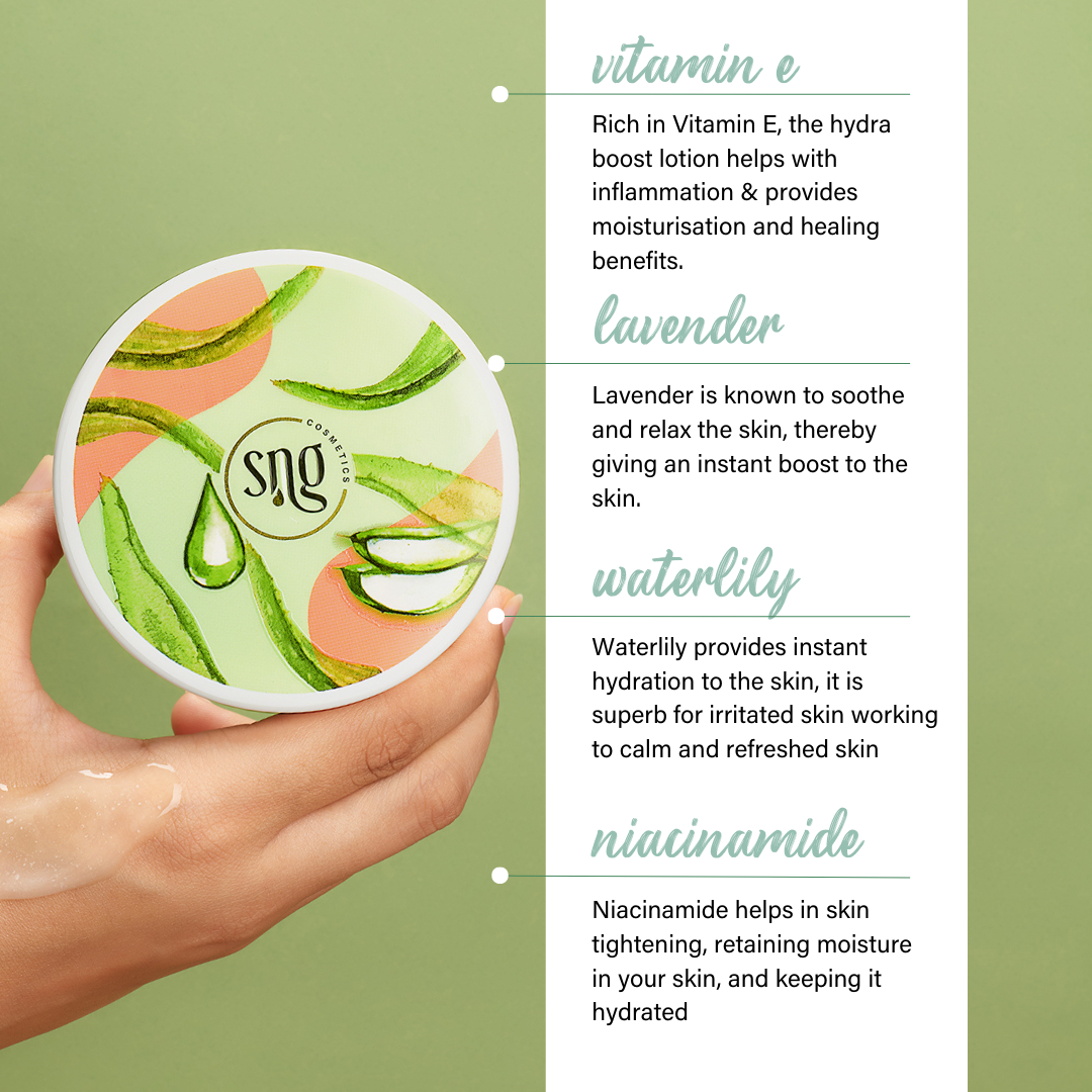 Tea Tree & Aloevera Facewash + Aloevera and Vitamin E Light Hydra Boost Face Moisturiser (100ml + 150ml)