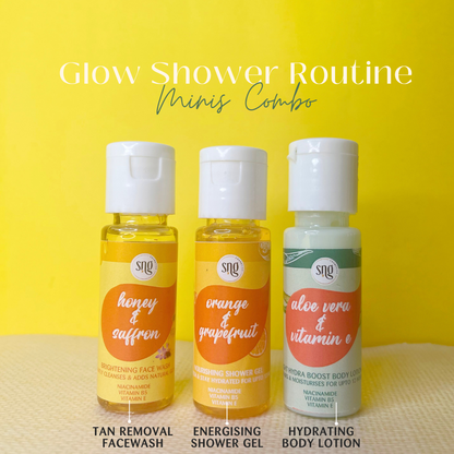 Glow Shower Routine Minis (30ml + 30ml + 30ml)